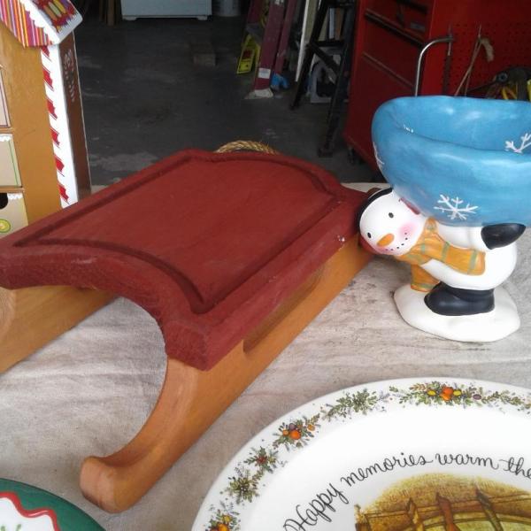 Photo of Christmas sled and/or Snowman Candy Dish