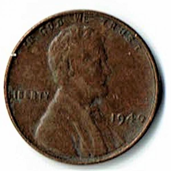 Photo of 1940 Lincoln Wheat Penny - circulated