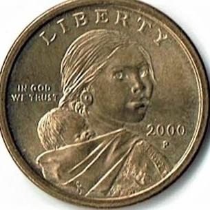 Photo of Sacagawea 2000-P Gold Dollar - Mint Condition/Uncirculated