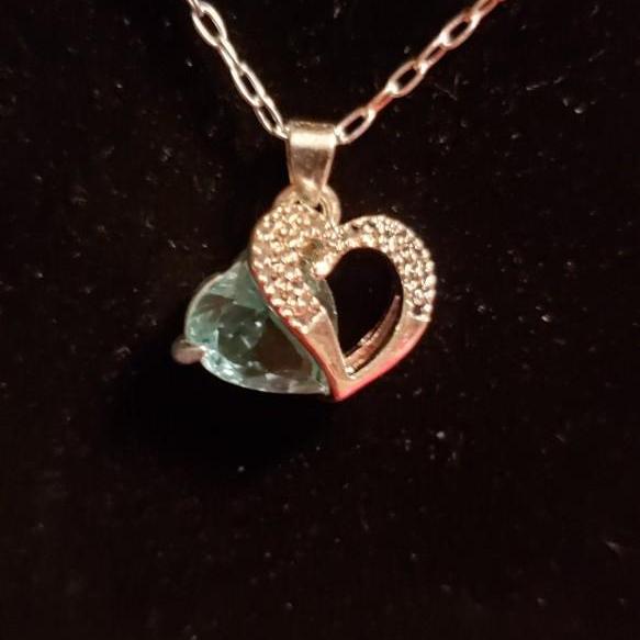 Photo of Sterling silver necklace and pendant 