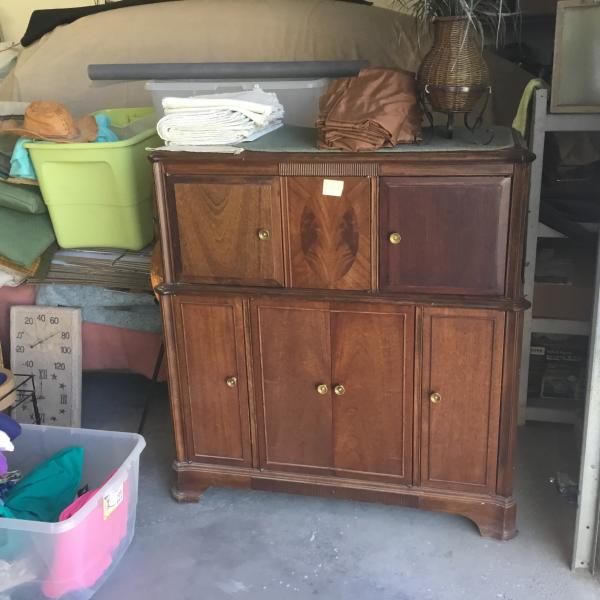 Photo of Antique record cabinet 
