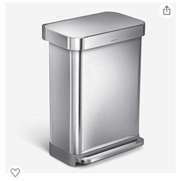 Photo of Simple human 55L trash can