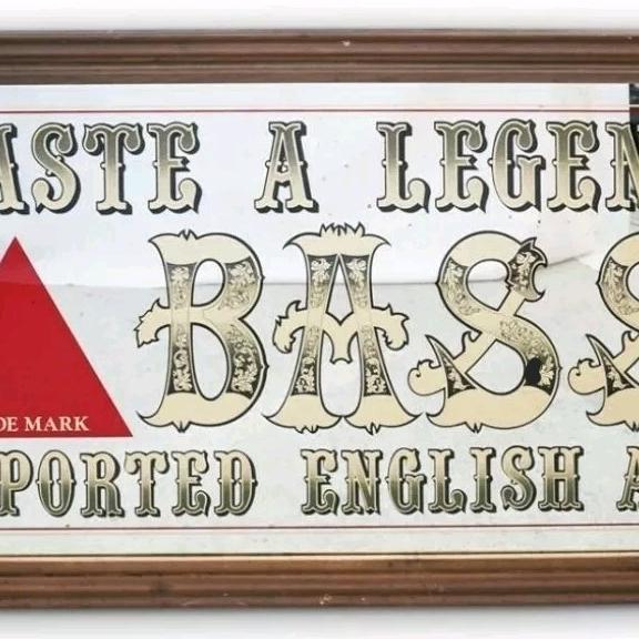 Photo of Vintage BASS IMPORTED ENGLISH ALE MIRROR 