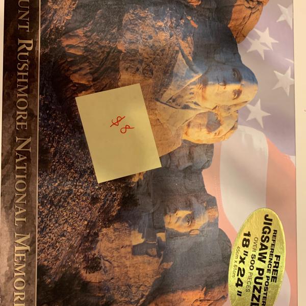 Photo of Mount Rushmore national memorial- Jigsaw puzzl