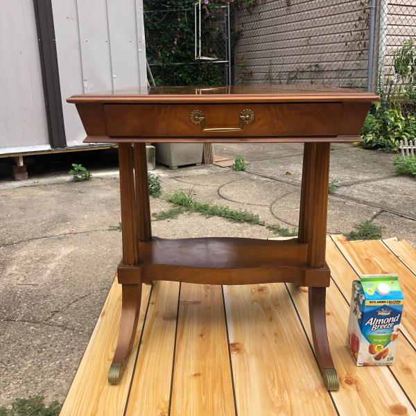 Photo of R.J Arnold corp antique table