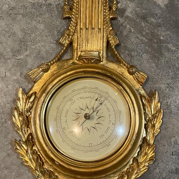 Photo of Antique 19th century wall barometer 