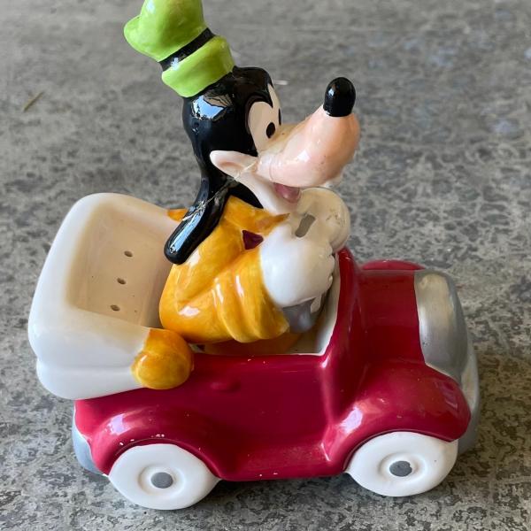 Photo of Disney Goofy Red Hot Rod Car salt  and pepper shaker set