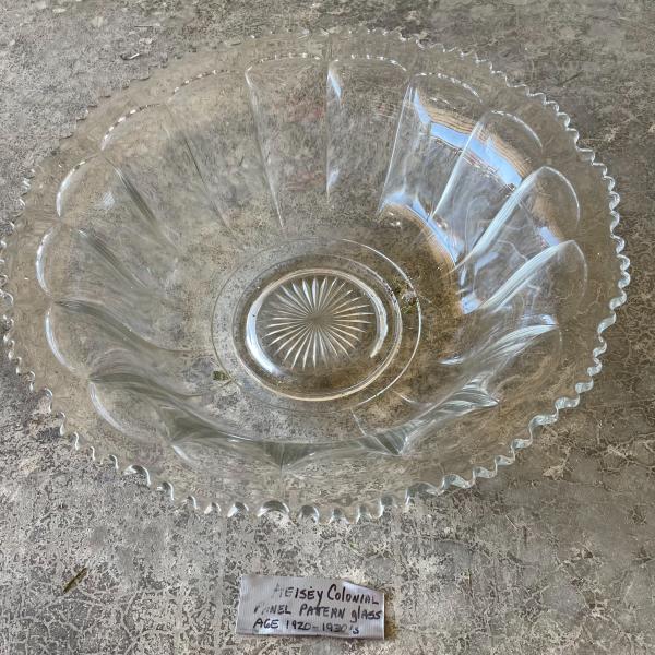 Photo of Vintage Heisey glass  punch bowl