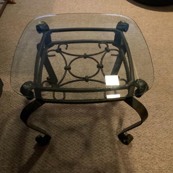Photo of Metal/Glass End Tables