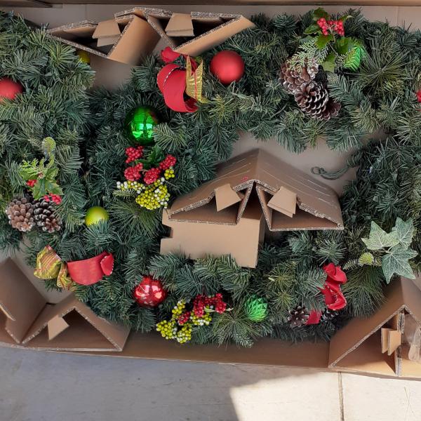 Photo of Christmas outdoor wreath