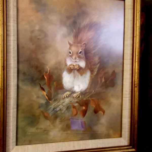 Photo of Squirrel Picture signed by the artist