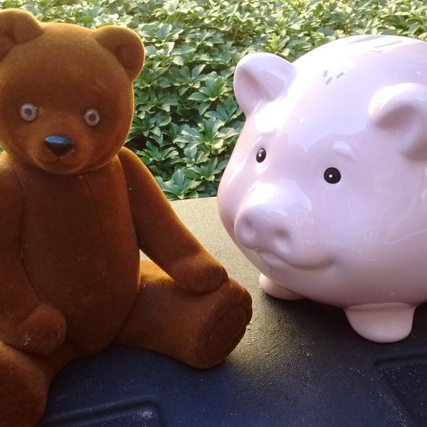 Photo of Finer Things - Pink "Piggy"  BANK        (Brown "Bear" Sold)