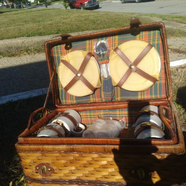 Photo of Chair/ small table/ picnic baskett load