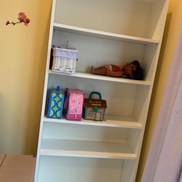 Photo of IKEA white book shelf