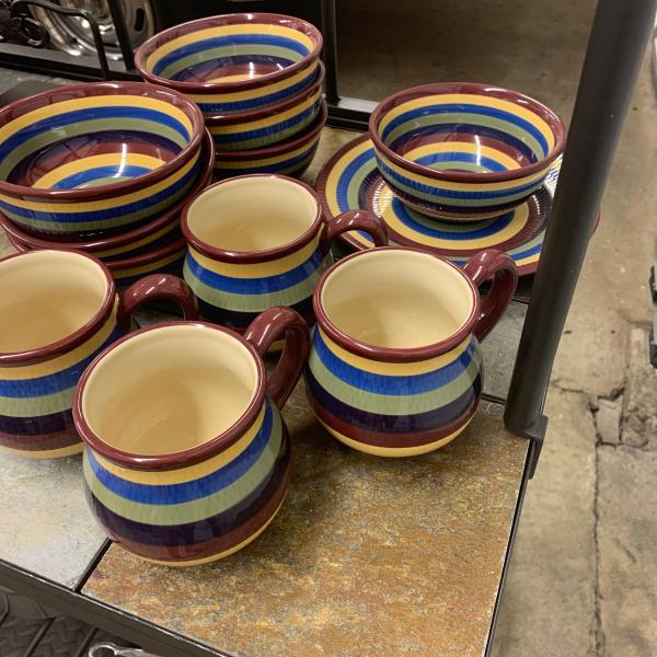 Photo of Longaberger pottery