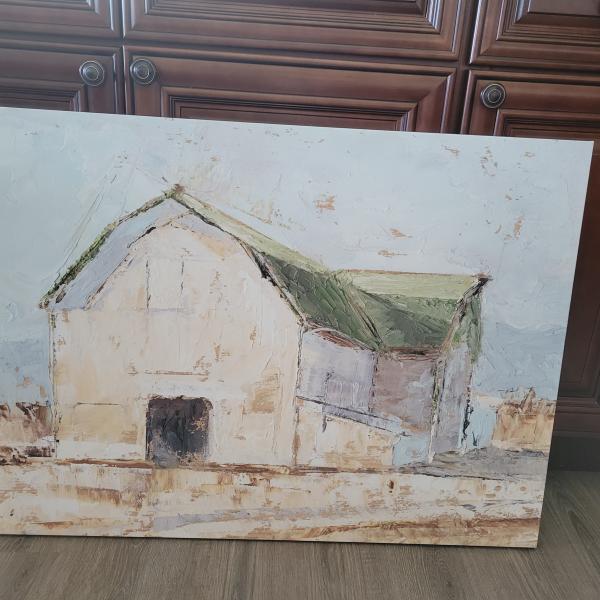 Photo of Beautiful 30x18 frontier barn painting