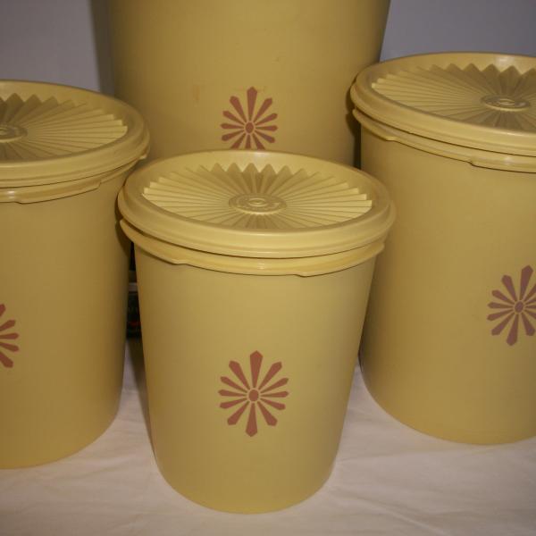 Photo of Tupperware 8 piece canister set
