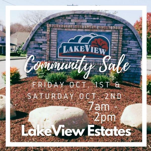 Photo of Lakeview Estates  Neighborhood Yard Sale October 2-3 7am-2pm
