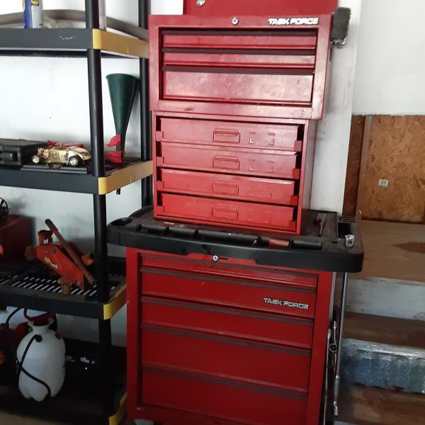 Photo of Tool boxes and all tools inside.