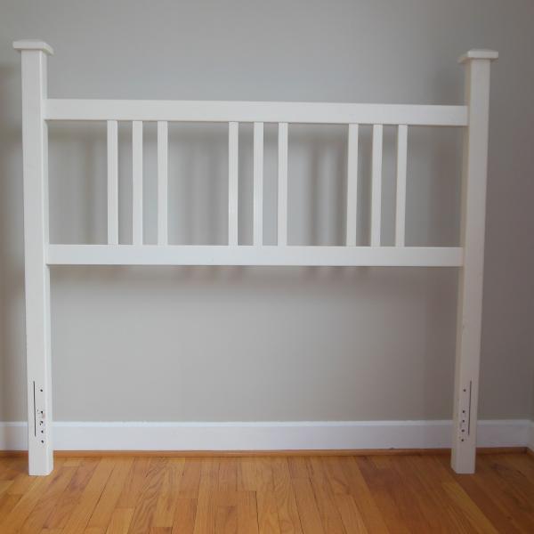 Photo of Full Size-Solid Wood White Headboard