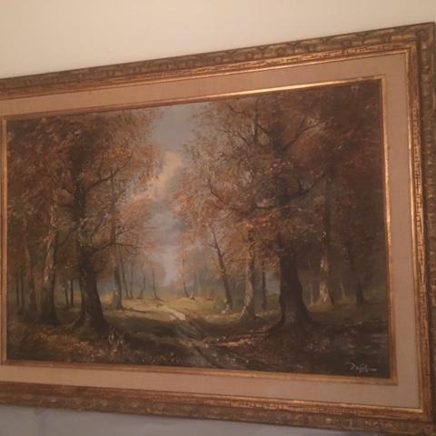 Photo of "Autumn Forest" painting by Josef Kugler Sr.