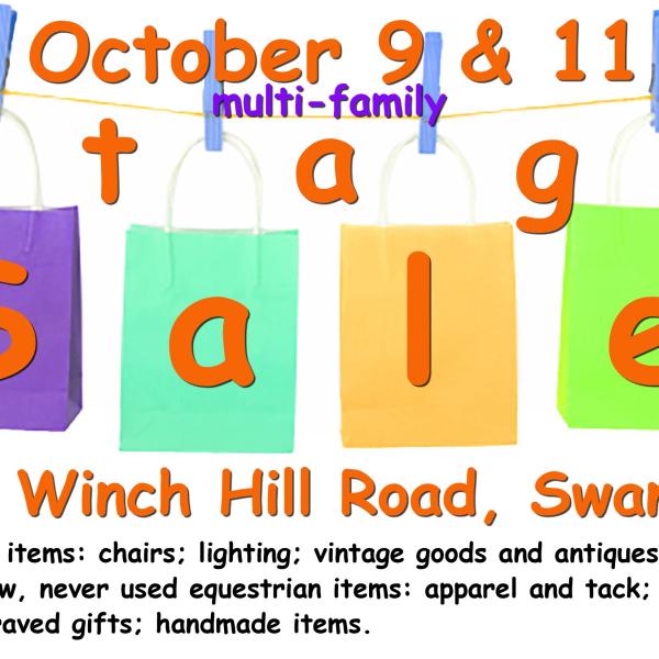 Photo of Tag Sale October 9 and 11