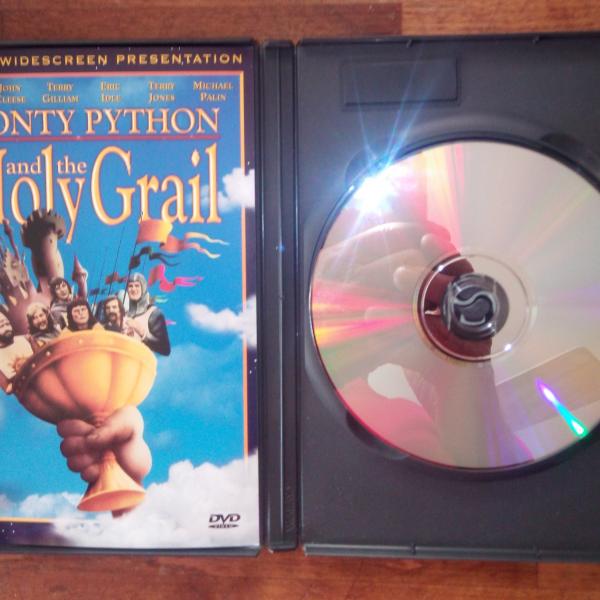 Photo of Monty Python Holy Grail DVD slightly used