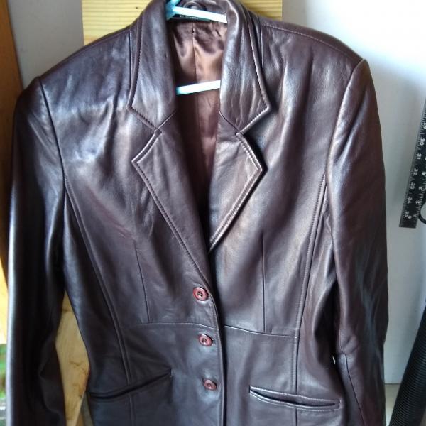 Photo of Brown leather coat