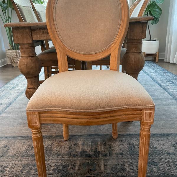 Photo of 6 dining room chairs
