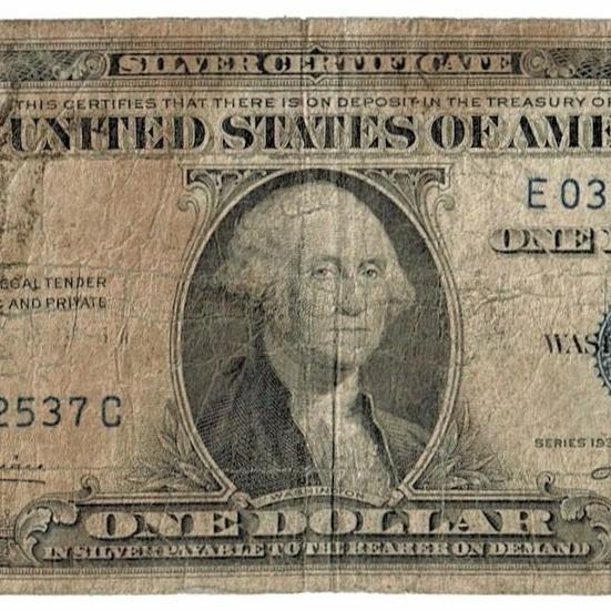 Photo of 1937 A-Series 1 dollar Silver Certificate