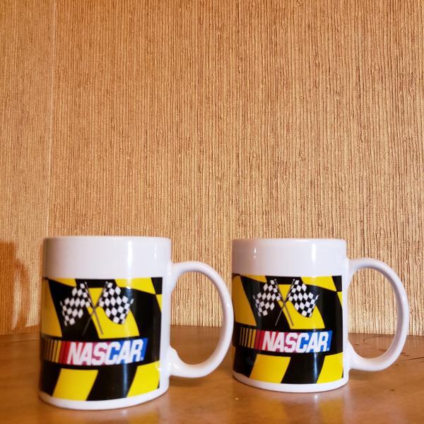 Photo of Official NASCAR Yellow and Black Checkered Flag 2007 Coffee Mug. 