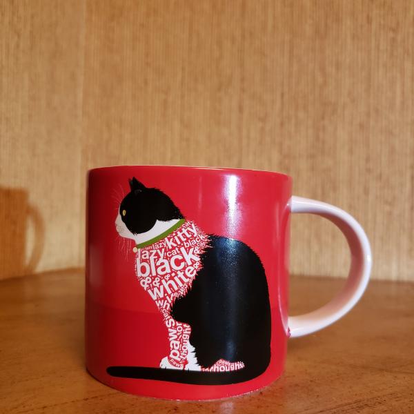 Photo of NEW Wild About Words "Sitting Cat" Mug by Dominique Vari.  