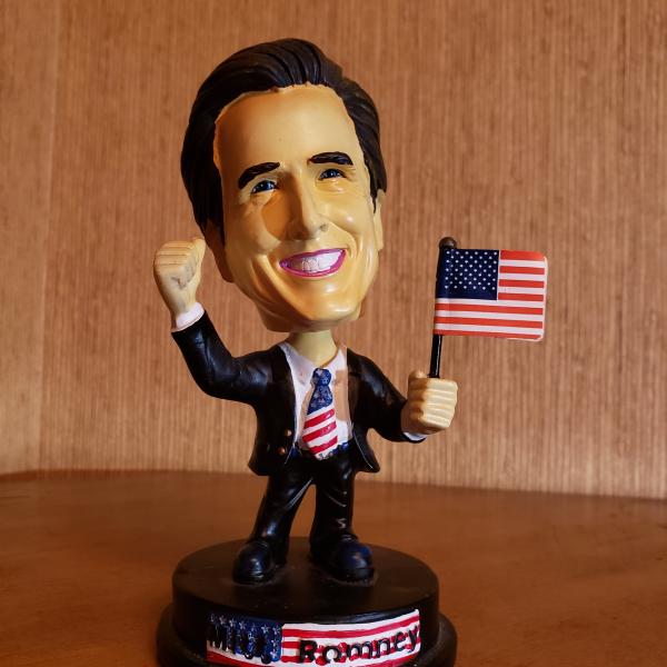 Photo of Mitt Romney 2012 Presidential Republican Candidate and Governor Bobblehead. 
