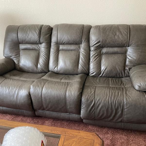 Photo of Almost new leather couch