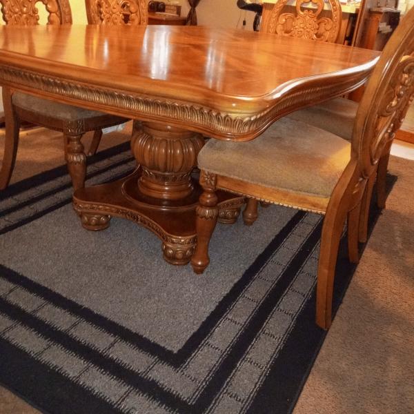 Photo of Nice Wooden Dining Table / Chairs