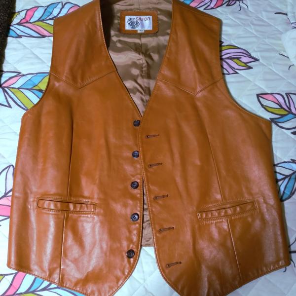 Photo of Silton Leather Vest. Western Style. Never Worn. Vintage.