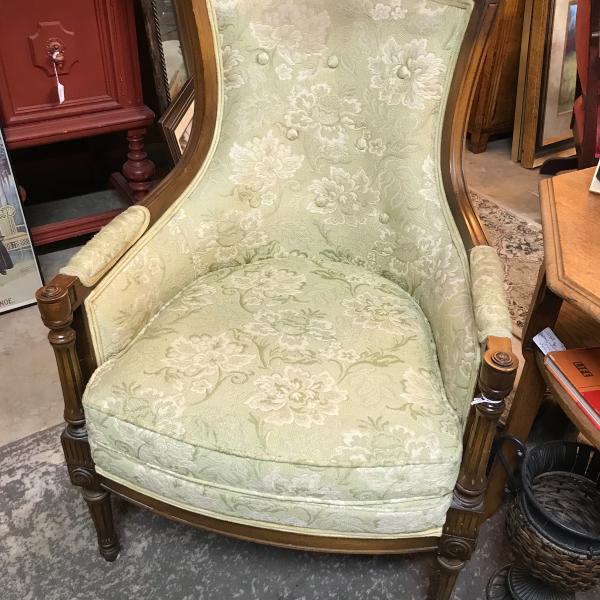 Photo of Pair of Vintage Sage Green Woodmark Chairs