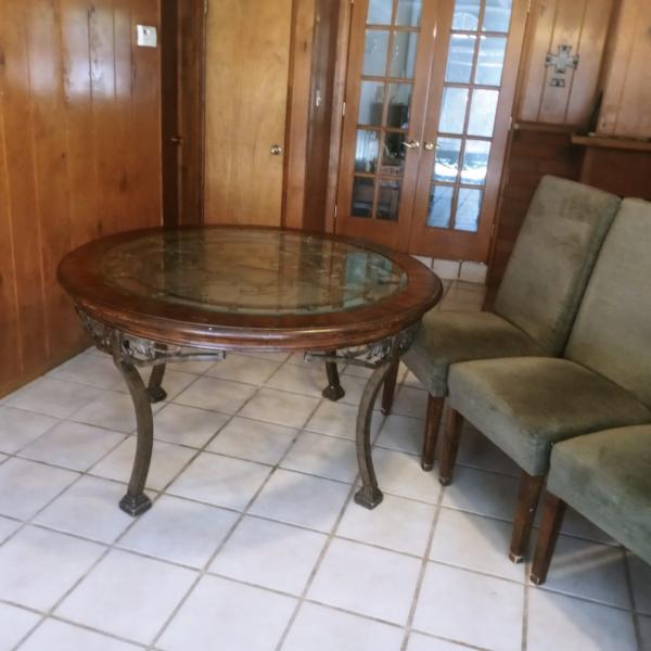 Photo of Dining table and four chairs