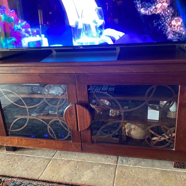 Photo of TV media cabinet Custom made maple wood