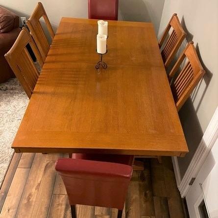 Photo of Dining table, 6 chairs