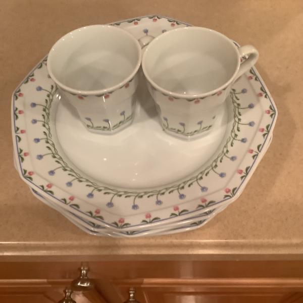 Photo of Mikasa Dishes Blue Floral Pattern