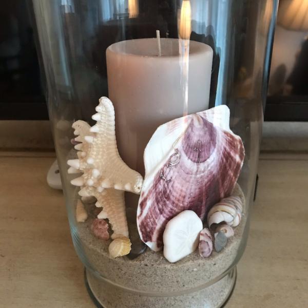Photo of Shell Pillar Candle Holder