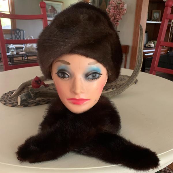 Photo of Vintage Mink Hat and scarf! 973-600-3177