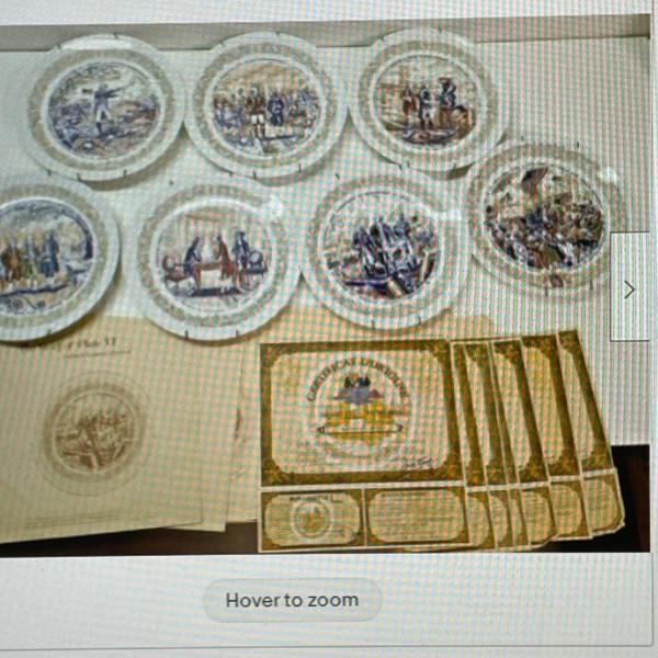 Photo of Lafayette Legacy Collection plates