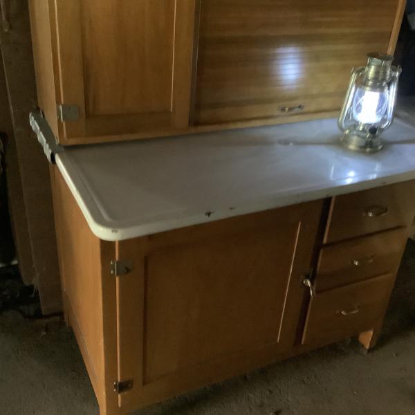 Photo of Antique Kitchen Hoosier Cabinet