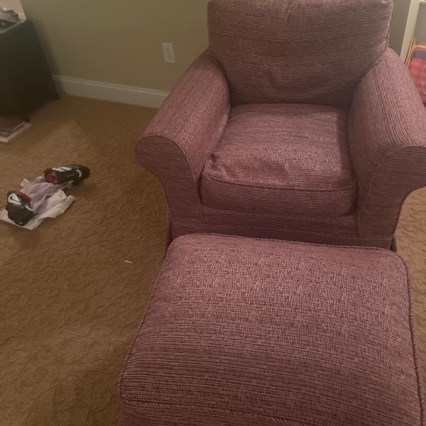 Photo of Chair with ottoman 