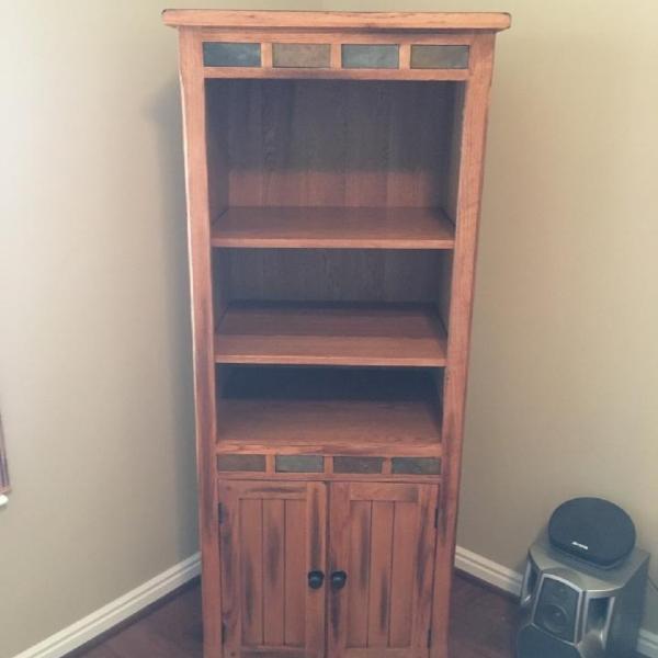 Photo of SOLID WOOD  TV CONSOLE & BOOKCASE