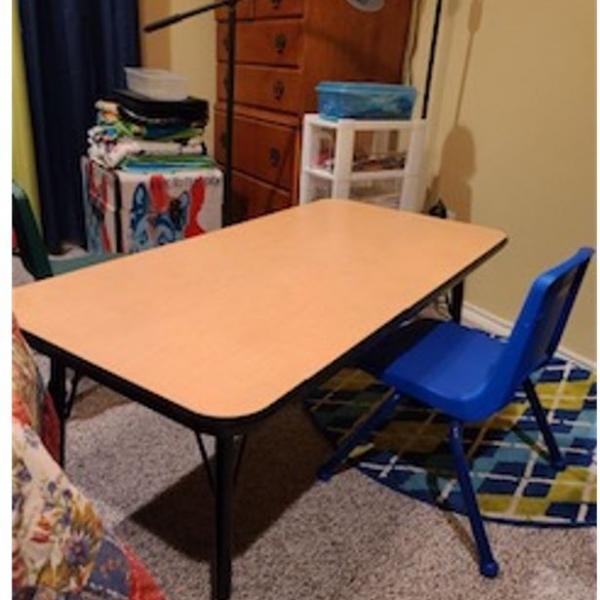Photo of Children's Adjustable Activity Table and Chairs