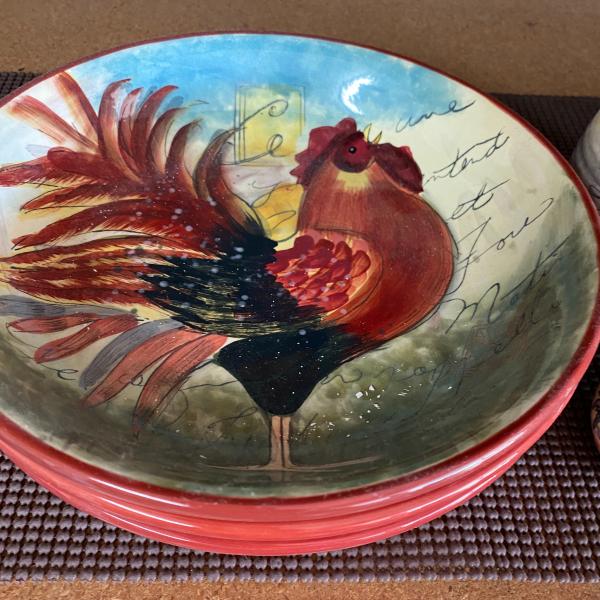 Photo of 10 piece pasta set with rooster decor