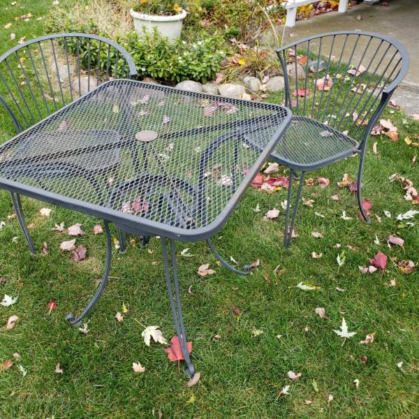 Photo of Wrought Iron Small Patio Set - Very Good Condition 